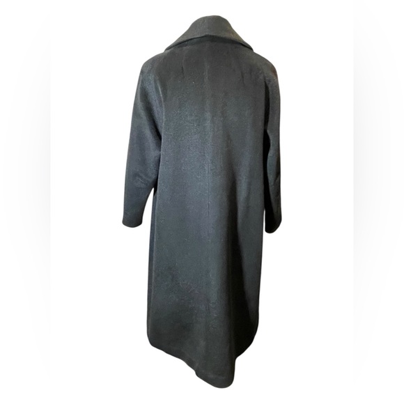 Vintage Black: Ebonique Warumbo Wool Dress Coat size L - Picture 3 of 6